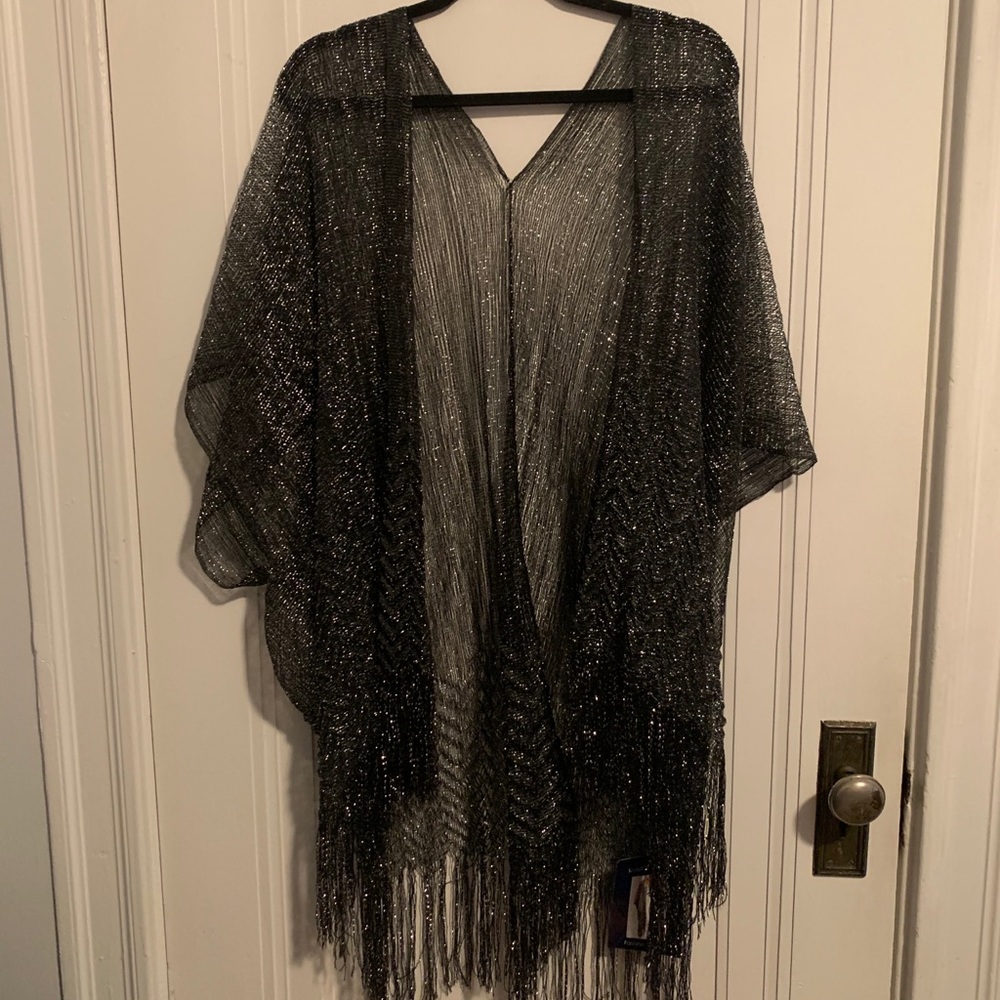 Black Sparkle Shawl NWT